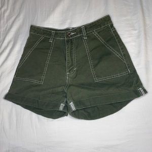 SHEIN Forrest green high rise shorts. Size Medium